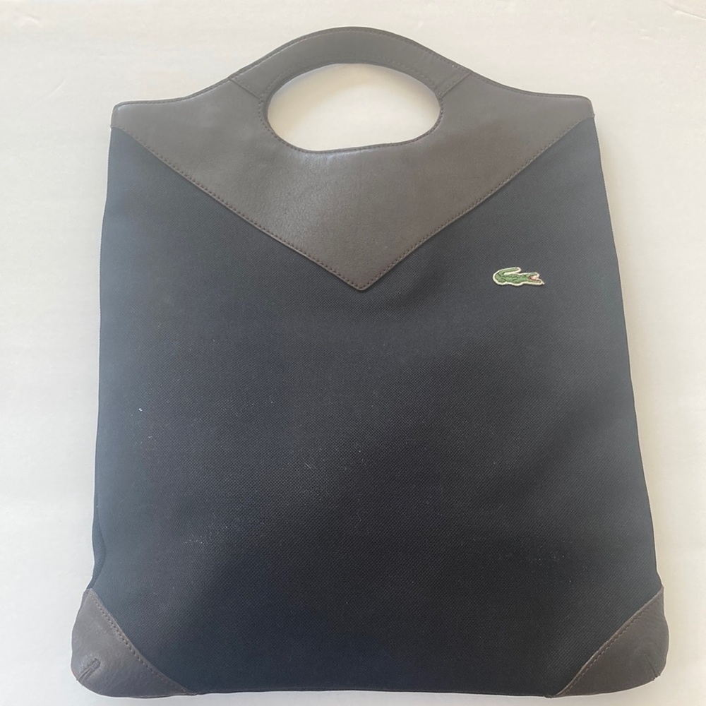 Lacoste Black & brown leather bag